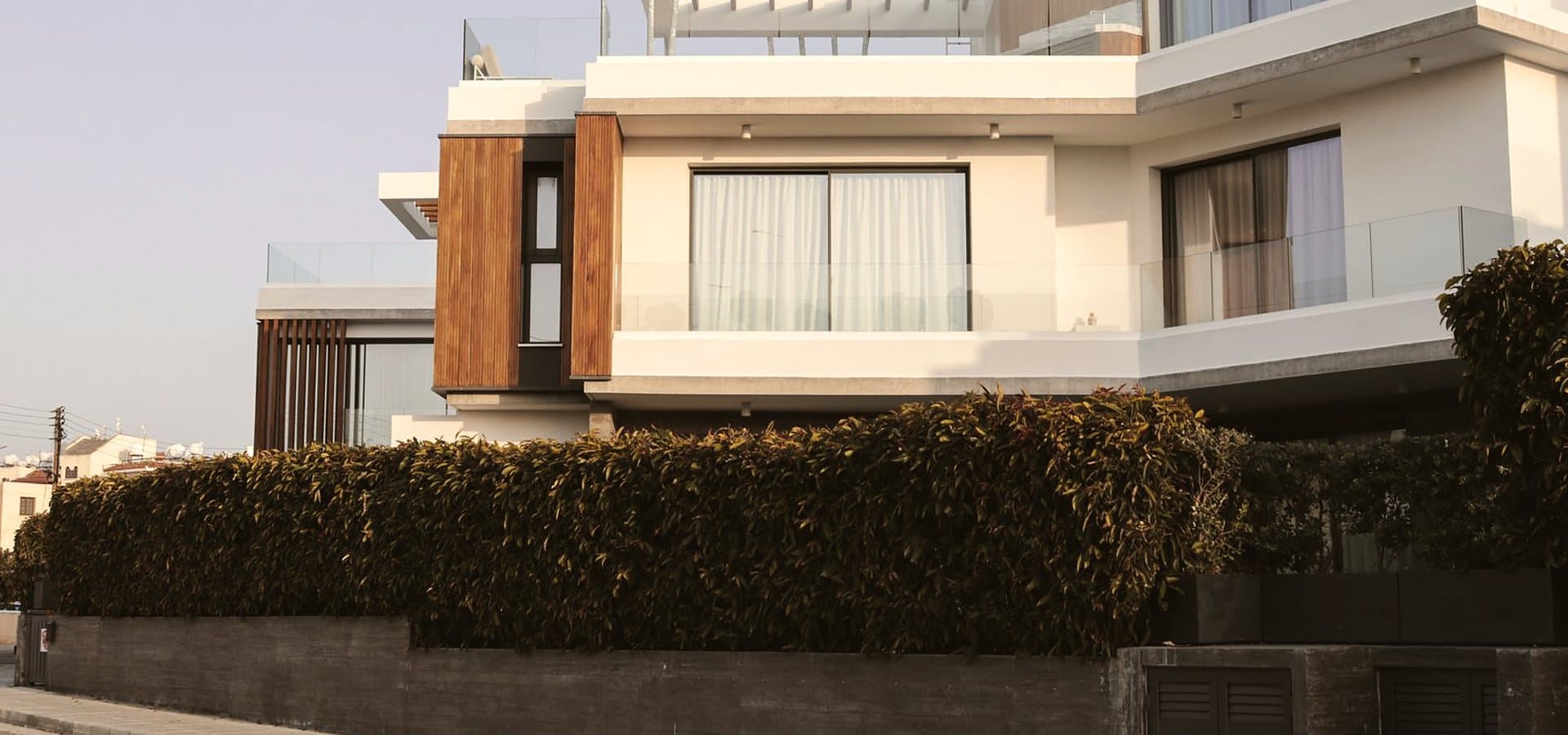A South Delhi residence photographed from the street