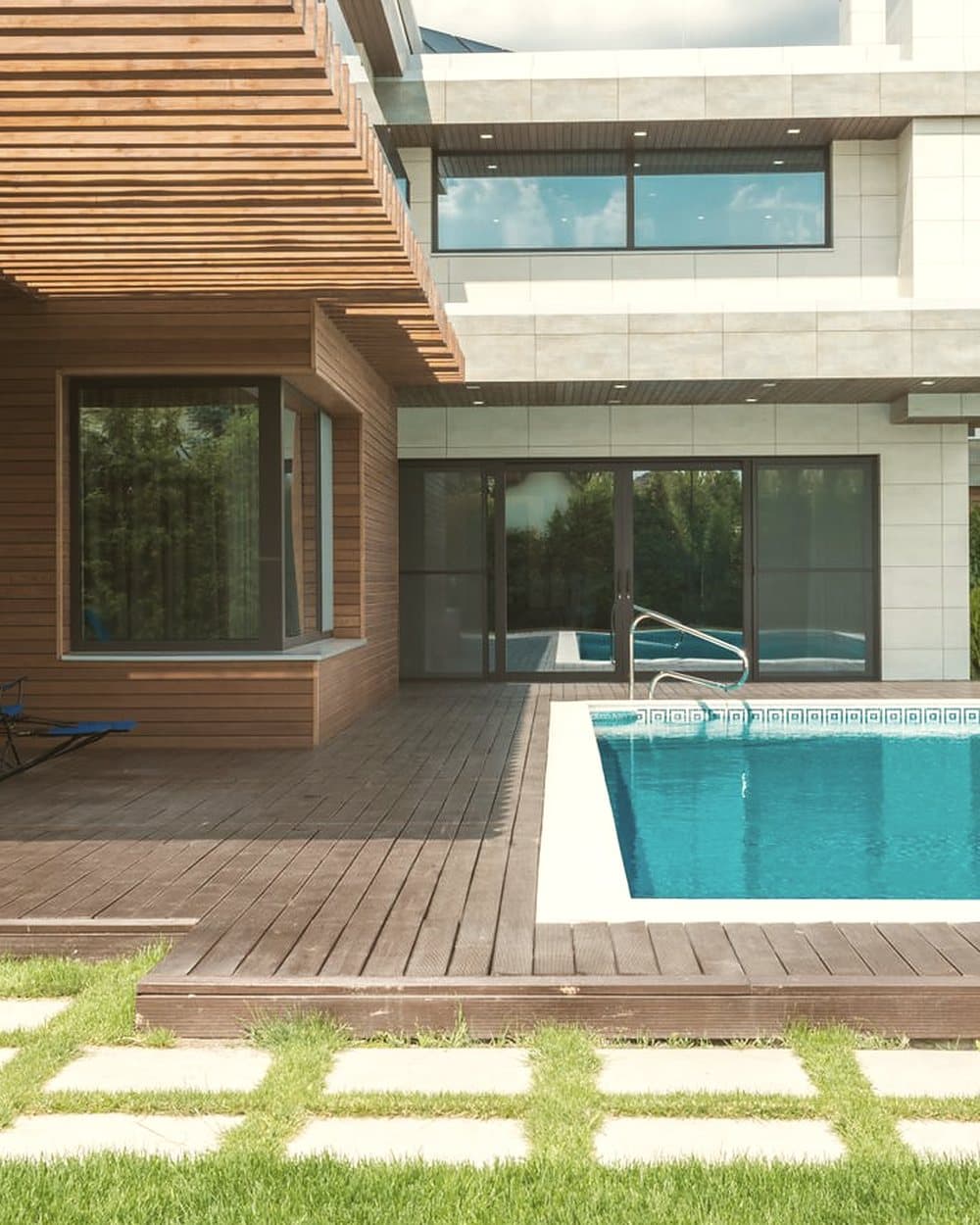 South Delhi farmhouse with pool and timber deck